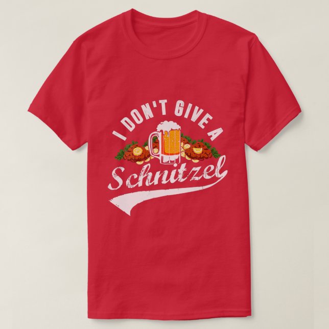 Womens I Don't Give a Schnitzel Oktoberfest Beer F T-Shirt (Design Front)