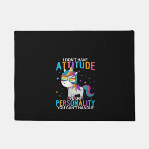 Womens I Don't Have Attitude I've Got Personality Doormat