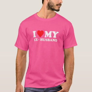Womens  I Heart My Ex Husband I Love My Ex Husband T-Shirt