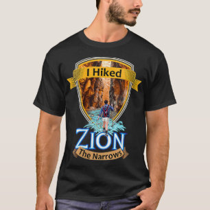 Womens I Hiked Zion The Narrows Utah River Adventu T-Shirt