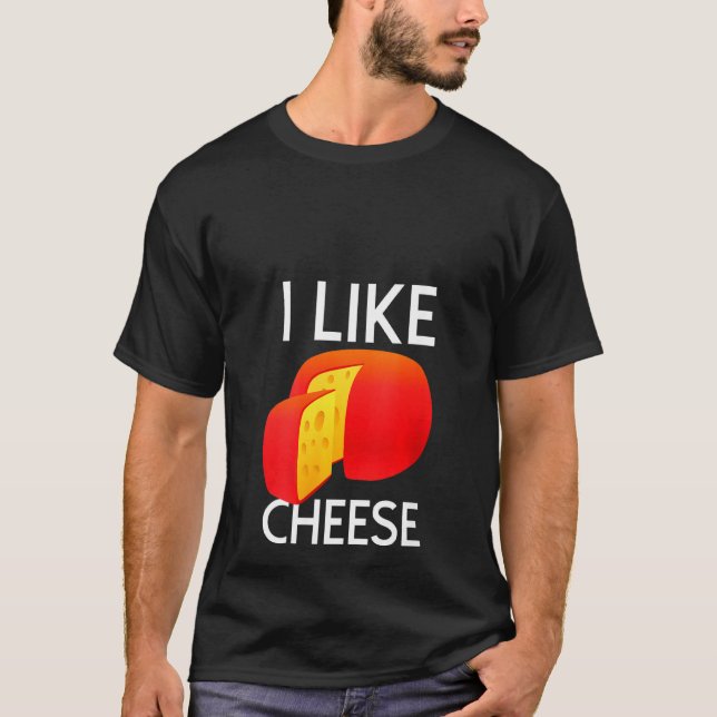 Womens I Like Cheese     Cheese T-Shirt (Front)
