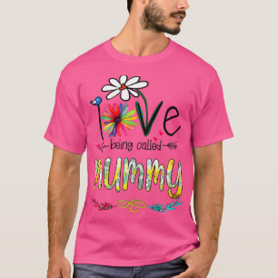 Womens I Love Being Called Mummy Sunflower Mothers T-Shirt