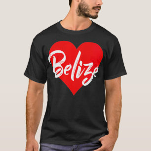 Womens I Love Belise Tshirt Belizean Lover Gift Fo