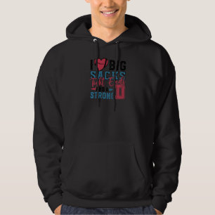Womens I Love Big Sacks Tight Ends And A Strong D Hoodie