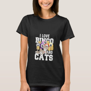 Womens I Love Bingo Balls Gamer Luck Game Player G T-Shirt