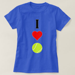 Women's I Love (Heart) Tennis T-shirt