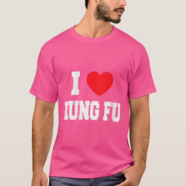 Womens I Love Kung Fu T-Shirt (Front)