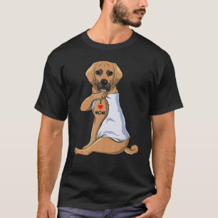 Womens I Love Mum Tattoo Puggle Mum Dog  Women T-Shirt