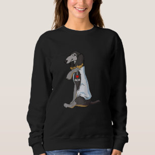 Womens I Love Mum Tattoo Saluki Mum Dog Women Sweatshirt