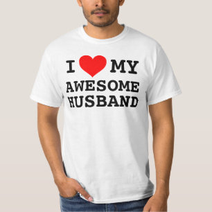 Women's I love my awesome Husband T-Shirt