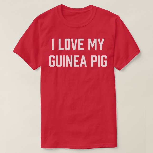 Womens I Love My Guinea Pig Premium  T-Shirt (Design Front)