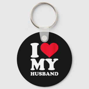 Womens i love my husband key ring