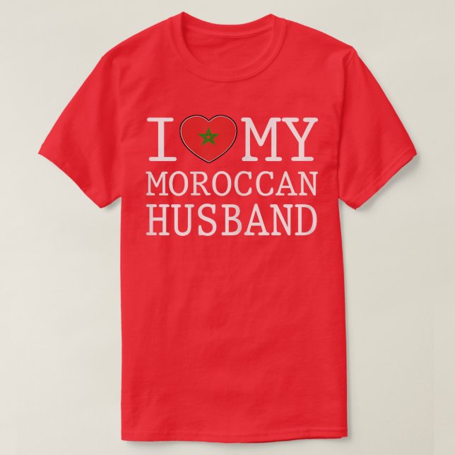 Womens I love my Moroccan Husband tee  (Design Front)