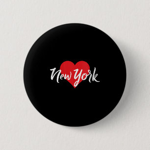 Womens I Love New York For Women New Yorker Lover  6 Cm Round Badge
