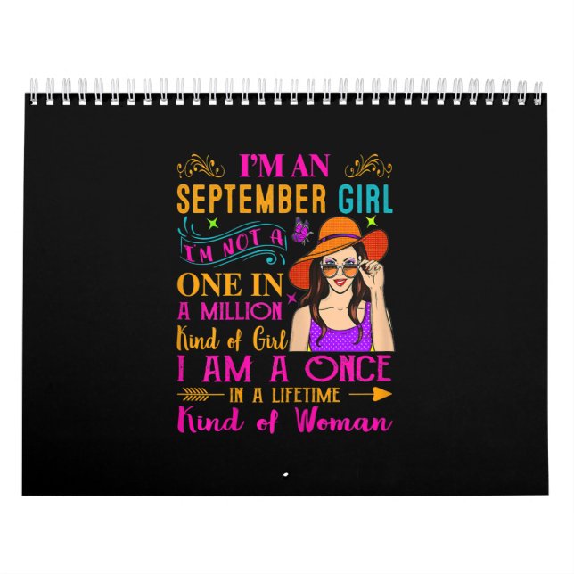 Womens I’m a September Girl | Birthday Gift Calendar (Cover)