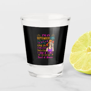 Womens I’m a September Girl Birthday Gift Shot Glass