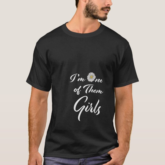 Womens I m One of Them Girls Summer V Neck T-Shirt (Front)