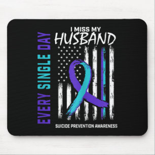 Womens I Miss My Husband Suicide Awareness Prevent Mouse Mat