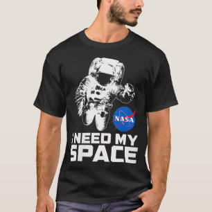 Womens I Need My Space with Astronaut Space VNeck T-Shirt