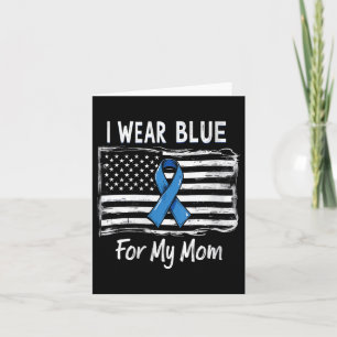 Womens I Wear Blue For Mum Type One Diabetes Aware Card