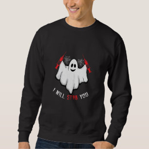 Womens I Will Stab You Ghost Nurse Halloween For N Sweatshirt