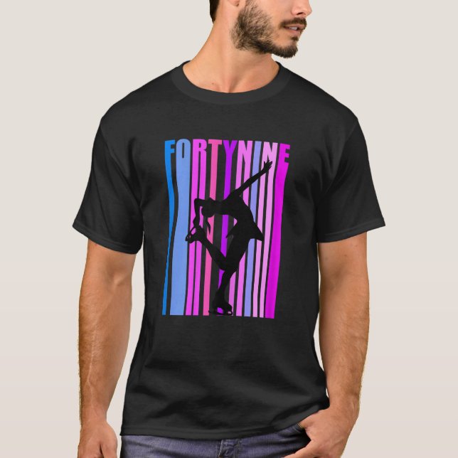 Womens Ice Skating Birthday 49th Birthday Ice Danc T-Shirt (Front)