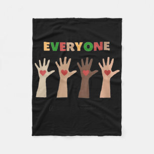 Womens Idaho Teacher Everyone Is Welcome Here Fist Fleece Blanket