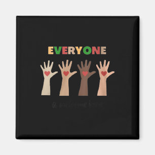 Womens Idaho Teacher Everyone Is Welcome Here Fist Magnet