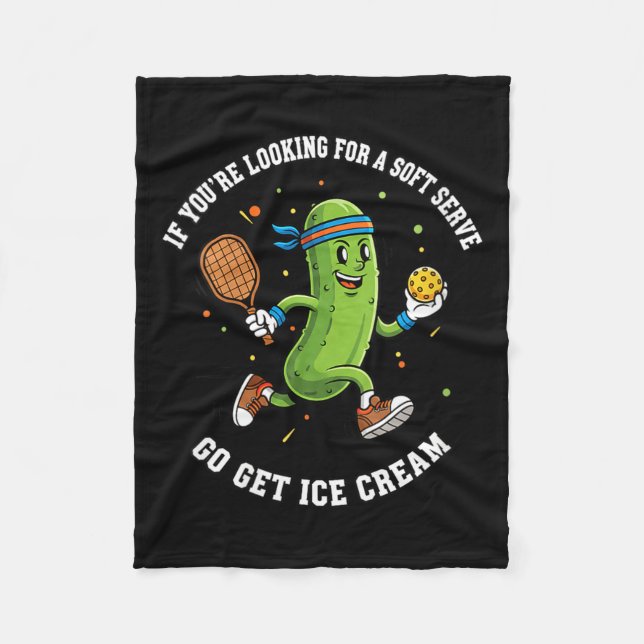 Women's if looking for a soft serve go get ice fleece blanket (Front)