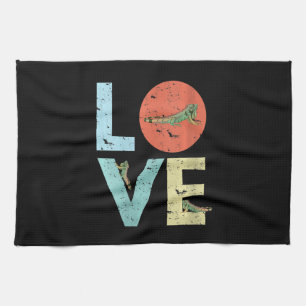 Womens  Iguana Lover Gift Iguana Mum Dad Reptile Tea Towel