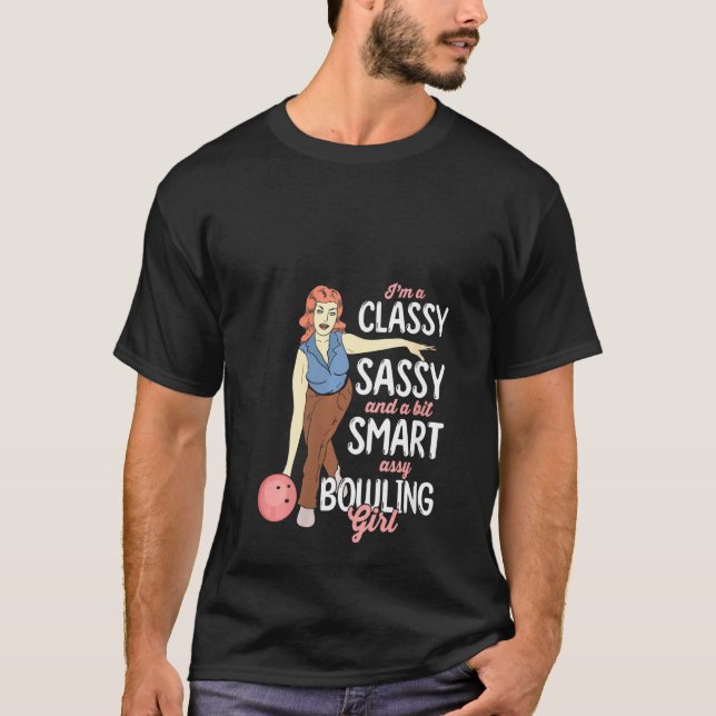 Womens I'm A Classy Sassy And A Bit Smart Assy Bow T-Shirt (Front)