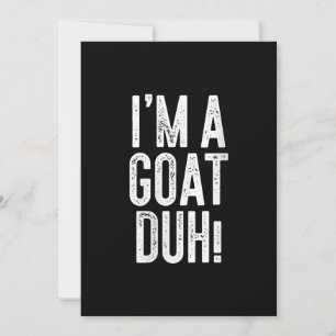 Womens Im A Goat Duh! Costume Gift Holiday Card