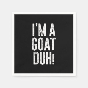 Womens Im A Goat Duh! Costume Gift Napkin