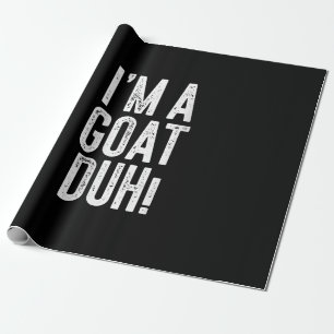 Womens Im A Goat Duh! Costume Gift Wrapping Paper