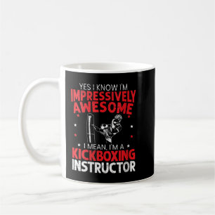 Womens I'm A Kickboxing Instructor Kickboxer Comb Coffee Mug