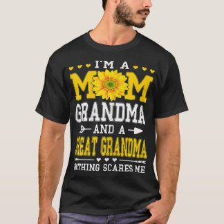 Womens I'm A Mom Grandma Great Grandma Mother's Da T-Shirt