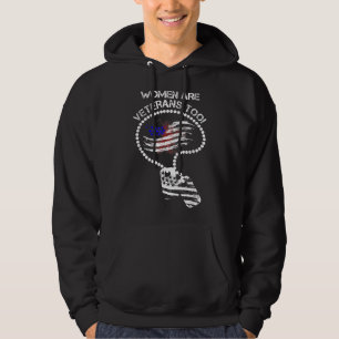 Womens I'm A Mum Grandma And A Veteran Nothing Sca Hoodie