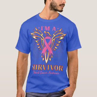 Womens Im A Survivor Breast Cancer Awareness Phoen T-Shirt