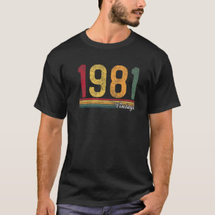 Womens I'm An October Girls 1980 40th Birthday Gif T-Shirt