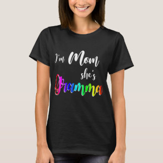 Womens I'm Mum She's Gramma Lesbian Mum Mother's T-Shirt