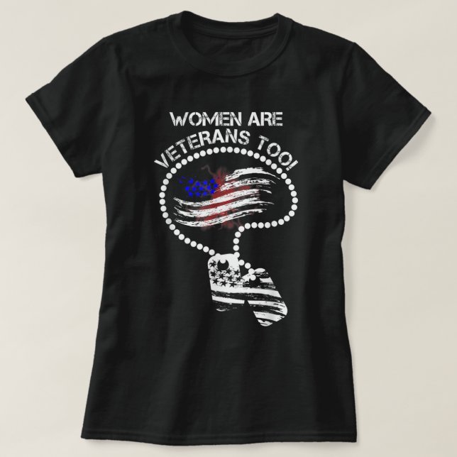 Womens I'm Not The Veteran's Wife I Am The Veteran T-Shirt (Design Front)
