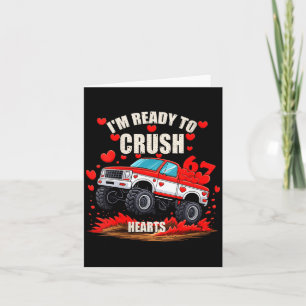 Women's I'm Ready To Crush 6 7 Hearts Truck Funny Card