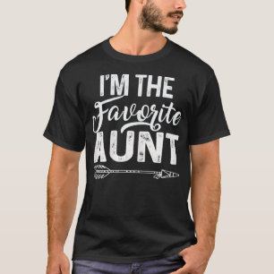 Womens I'm The Favourite Aunt Funny Auntie Tee wi