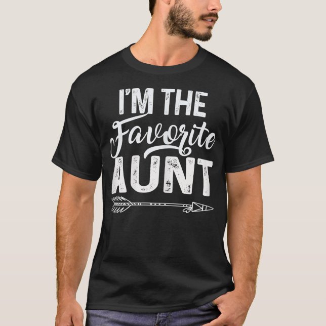 Womens I'm The Favourite Aunt Funny Auntie  Tee wi (Front)