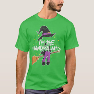 Womens I'm the Grandma Witch Grandmother Halloween T-Shirt