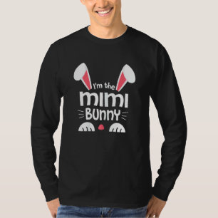 Womens I'm The Mimi Bunny Ears Matching Family Hap T-Shirt