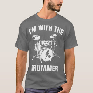 Womens Im With he Drummer VNeck T-Shirt