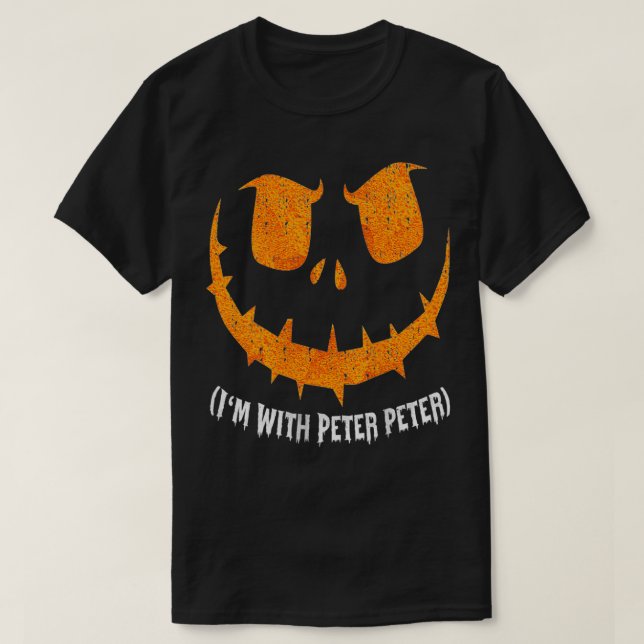 Womens Im With Peter Couple Halloween Girls Women  T-Shirt (Design Front)
