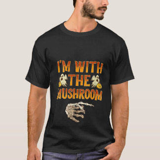 Womens I'm With The Mushroom  Costume  Halloween C T-Shirt