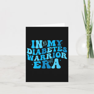Womens In My Diabetes Warrior Era V-neck  Card